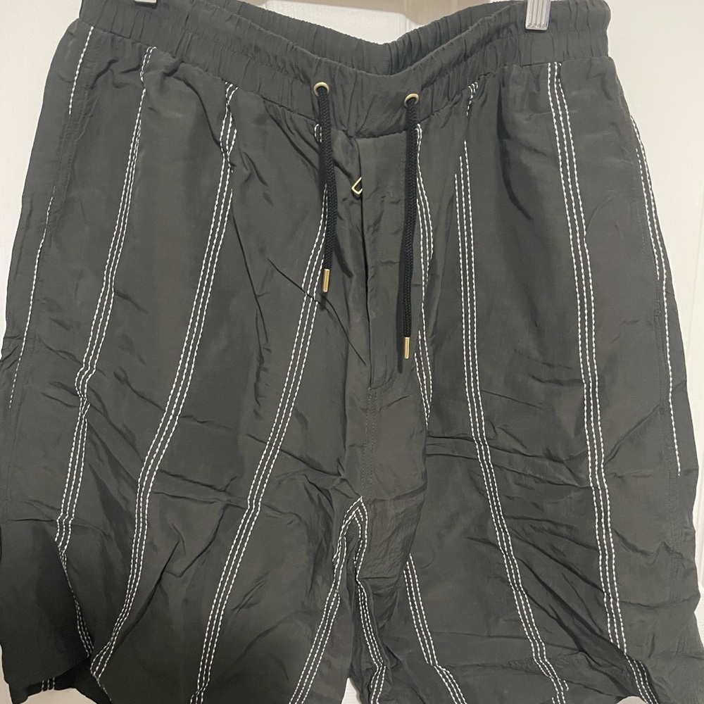 Giorgio Armani Striped Black Shorts